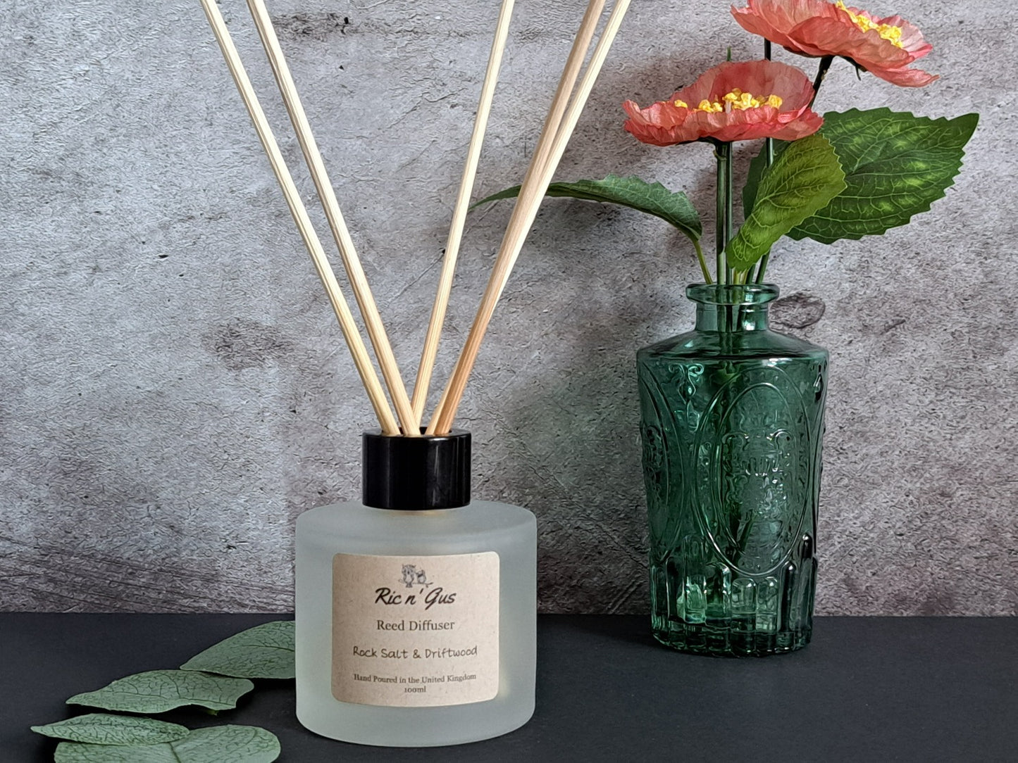 Rock Salt & Driftwood Reed Diffuser Ric n'Gus Candles