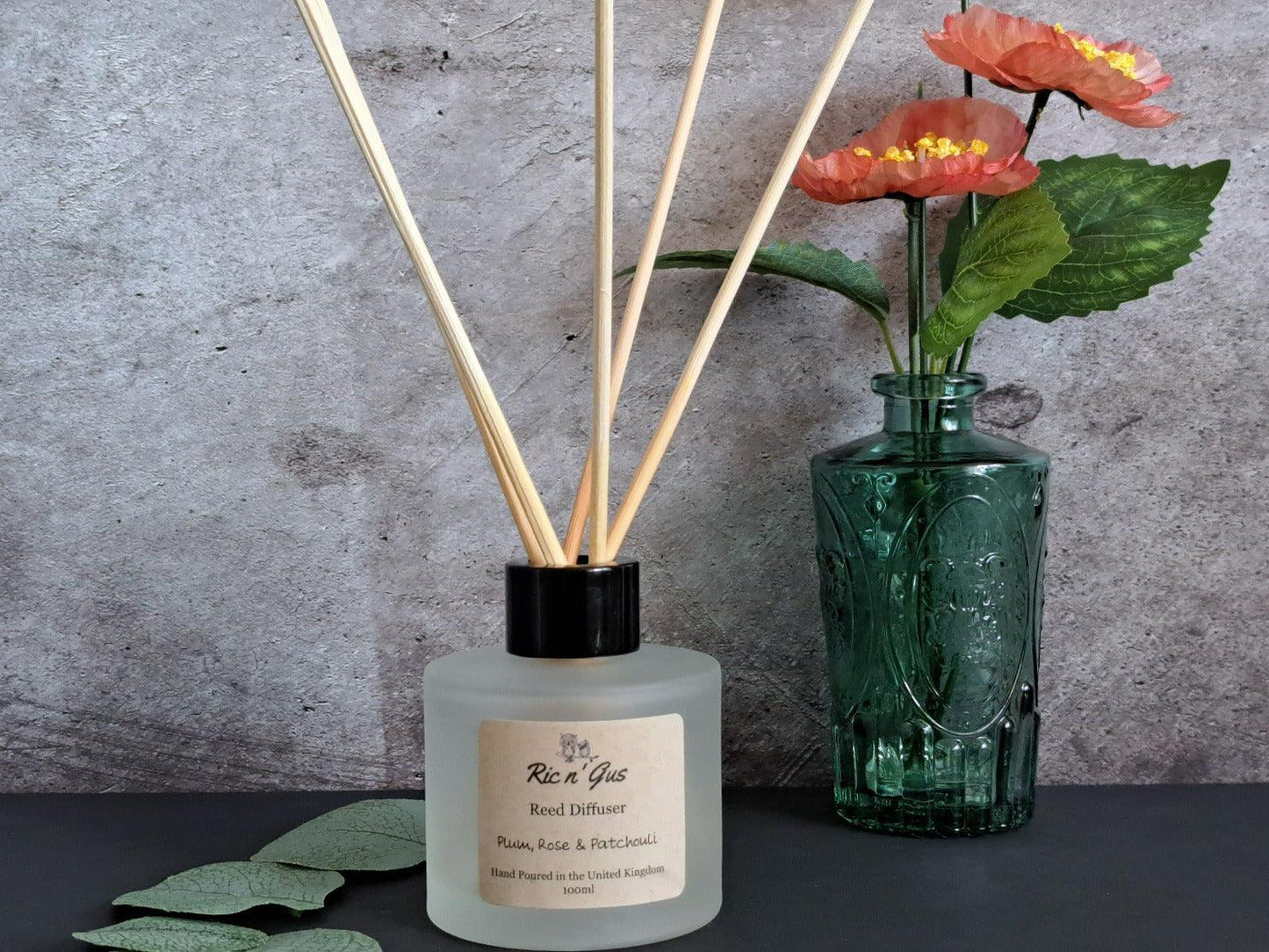 Plum, Rose & Patchouli Reed Diffuser Ric n'Gus Candles