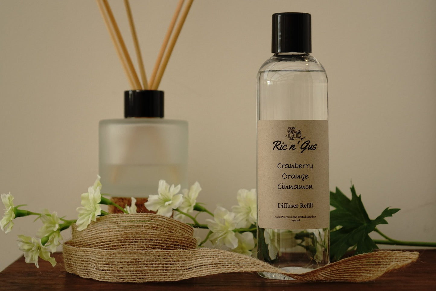 Cranberry, Orange & Cinnamon Diffuser Refill Ric n'Gus Candles