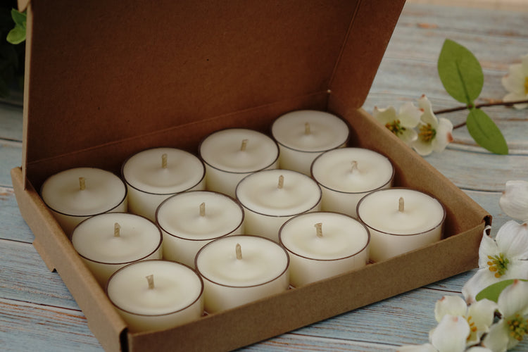 scented or unscented Tealights natural coconut waxRic n'Gus Candles