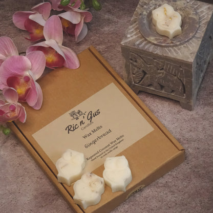 ric n' gus candles Gingerbread botanical scented natural coconut & rapeseed wax melts  2