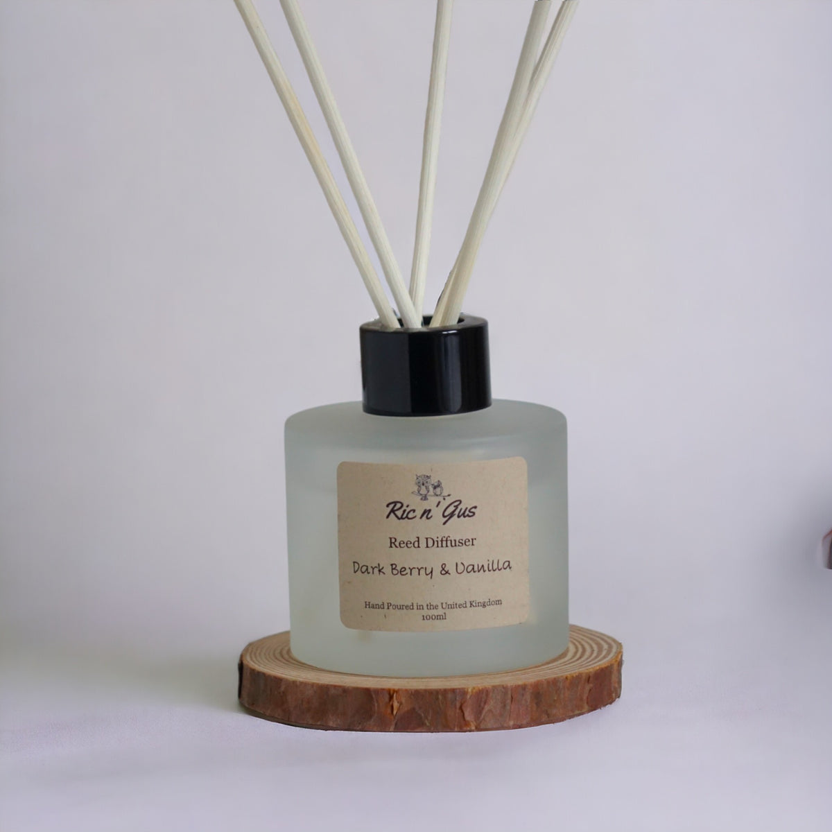 Raspberry Ripple Reed Diffuser Dark Raspberry & Vanilla Reed Diffuser | Ric n'Gus Candles
