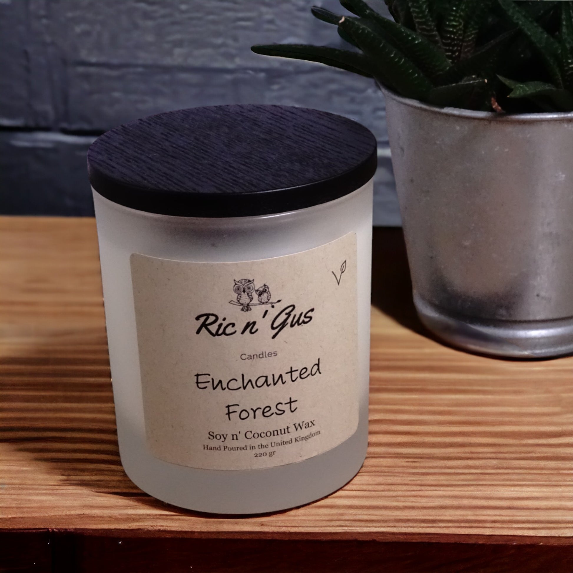luxury Enchanted Forest Scented Candle - Soy & Coconut Wax Ric n'Gus Candles