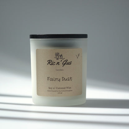 handmade Fairy Dust Candle - Soy & Coconut Wax Ric n'Gus Candles