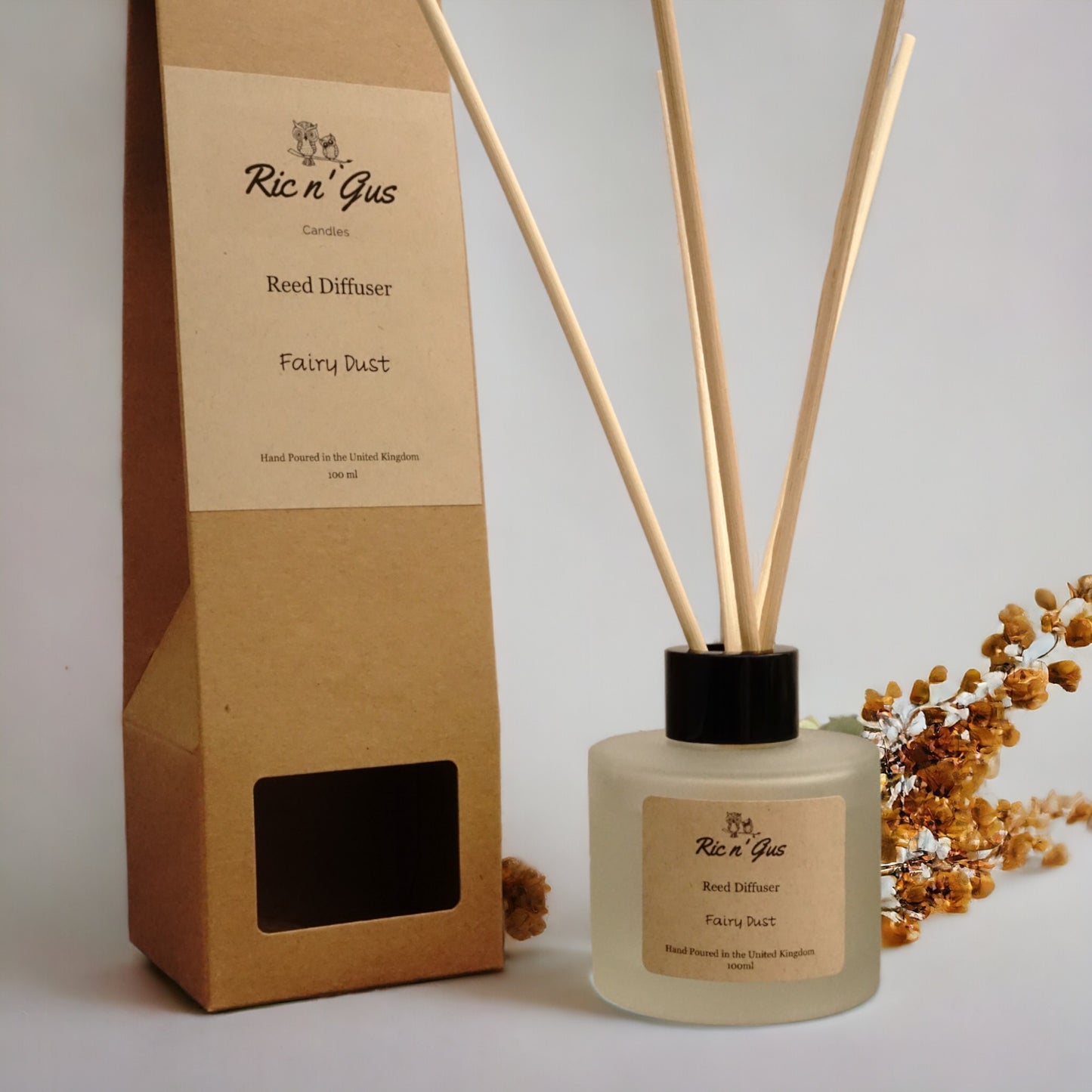 luxury fairy dust reed diffuser ric n'gus candles 