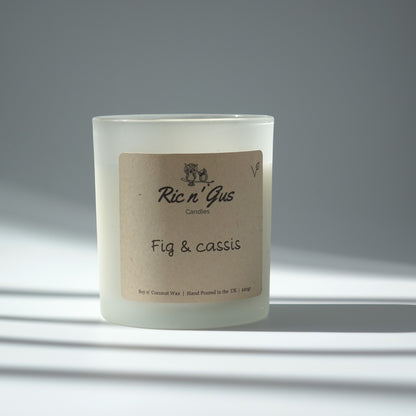 Fig & Cassis Candle - Soy & Coconut Wax Ric n'Gus Candles