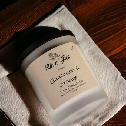 ric n'gus candles cinnamon orange scented candle soy coconut wax1