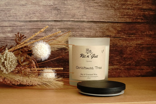 Christmas Tree Scented Candle - Soy & Coconut Wax Ric n'Gus Candles
