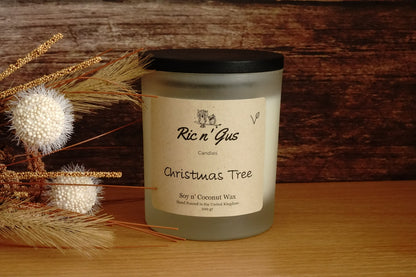 Christmas Tree Scented Candle - Soy & Coconut Wax Ric n'Gus Candles