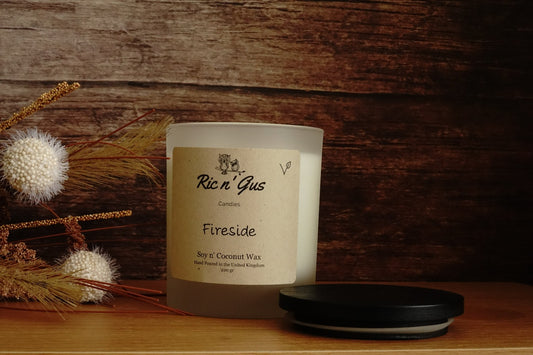Fireside Scented Candle - Soy & Coconut Wax Ric n'Gus Candles