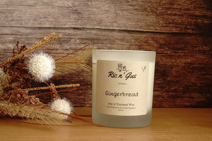 Gingerbread Scented Candle - Soy & Coconut Wax Ric n'Gus Candles
