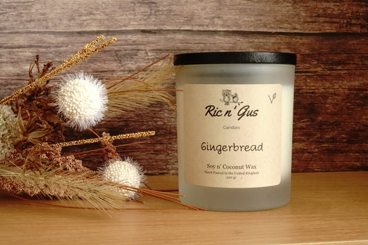 Gingerbread Scented Candle - Soy & Coconut Wax Ric n'Gus Candles