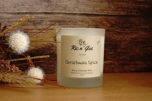 Christmas Spice Scented Candle - Soy & Coconut Wax Ric n'Gus Candles