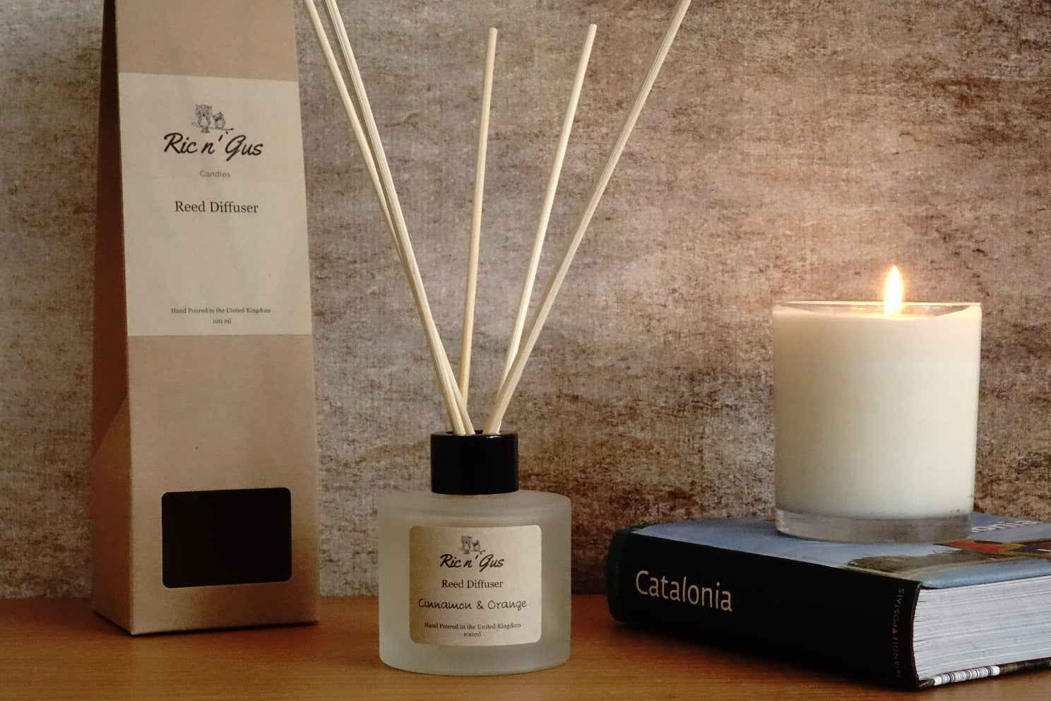 Cinnamon & Orange Reed Diffuser Ric n'Gus Candles