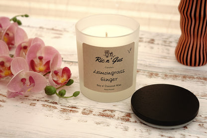 Lemongrass & Ginger Candle - Soy & Coconut Wax Ric n'Gus Candles