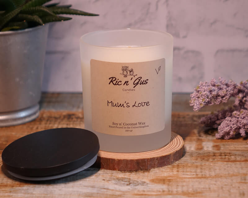 Mum's Love Scented Candle Soy & Coconut Wax Ric n'Gus Candles